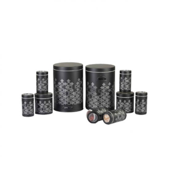 سرویس 10 پارچه طرح روبیک مشکی