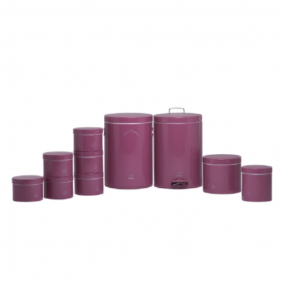 Peach Dowry Set - Metal Lid (10Pieces)