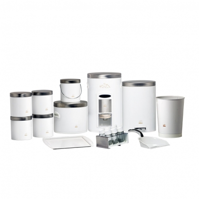 White Dowry Set - Steel Lid (18Pieces)