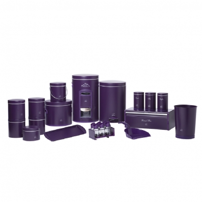 Violet Dowry Set - Metal Lid (23 Pieces)