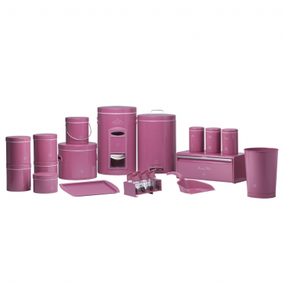 Peach Dowry Set - Metal Lid (23 Pieces)