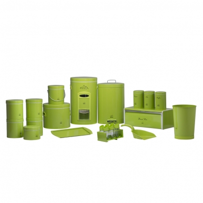 Green Dowry Set - Metal Lid (23 Pieces)