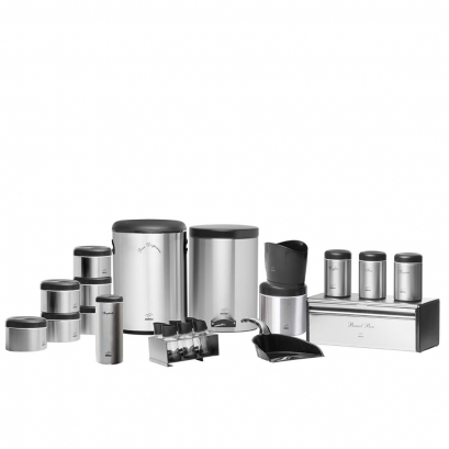 Steel-black Dowry Economic Set - Plastic Lid (23Pieces)