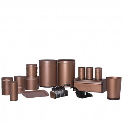 Copper Dowry Economic Set - Metal Lid (23Pieces)