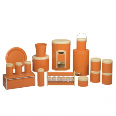 سرویس جهیزیه 23 پارچه نارنجی