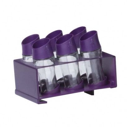 Violet Spice Jars Set