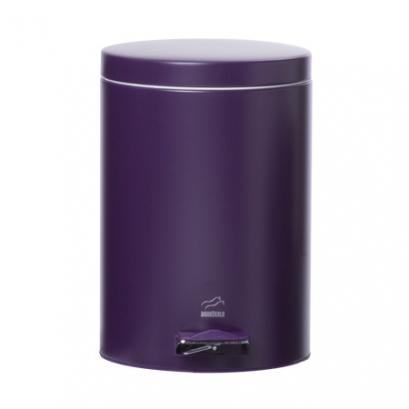 Violet Pedal Bin - 6 Liters (Metal Lid)