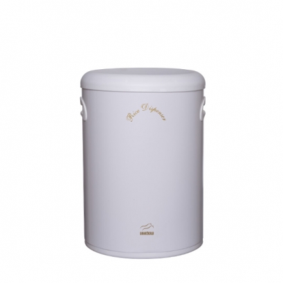 White Rice Bin - Plastic Lid
