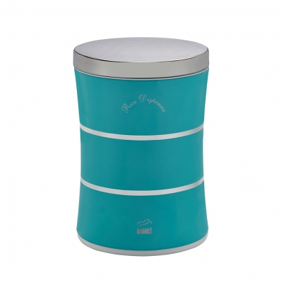 Tiffany Blue Slim Rice Bin with double lines