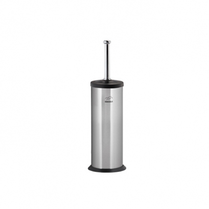 Steel-Black Toilet Brush & holder