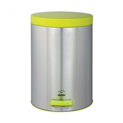 سطل 14 لیتری پدالدار استیل در فسفری