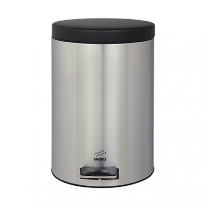 Steel-Black Pedal Bin - 6 Liters (Metal Lid)