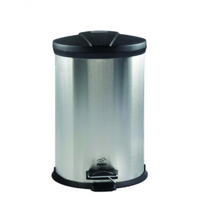 Steel-Black Pedal Bin, 20 Liter 