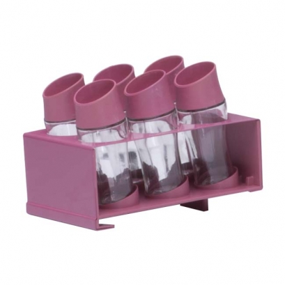 Peach Spice Jars Set