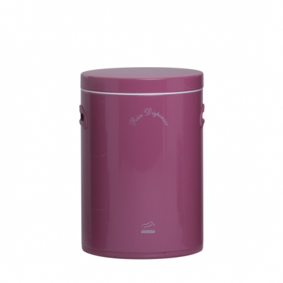 Peach Rice Bin - Metal Lid
