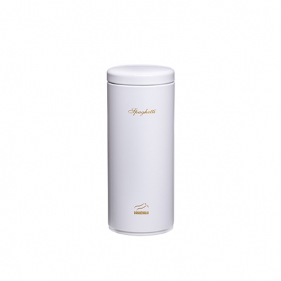 White Spaghetti Canister - Metal Lid White Spaghetti Canister - Metal Lid