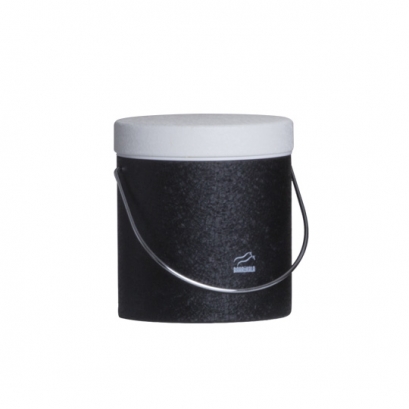 Wrinkle Black Oil Can - White Lid