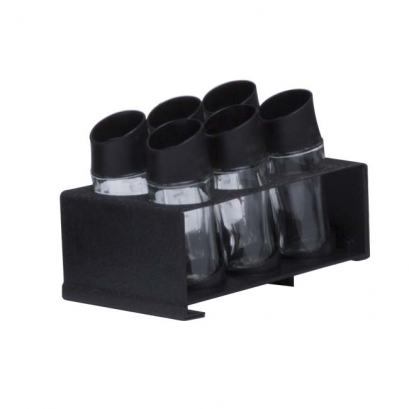 Wrinkle black Spice Jars Set