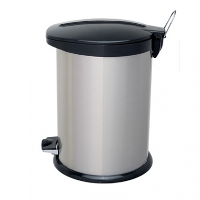 Steel-Black Pedal Bin BZ71 - 14 Liters