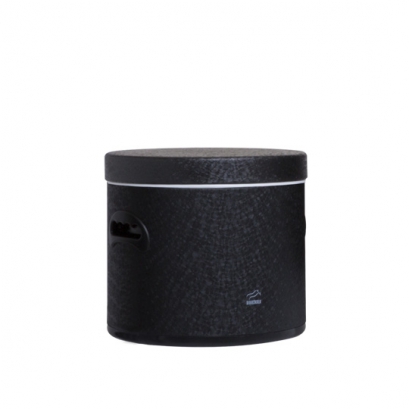 سطل قند مشکی چروک در فلزی