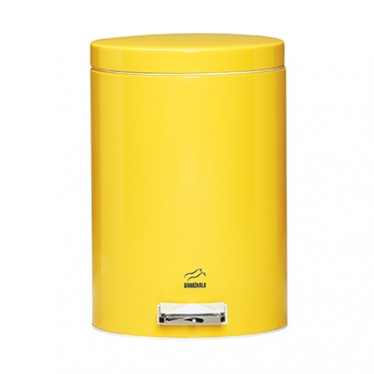 Yellow Pedal Bin - 14 Liters (Metal Lid)  