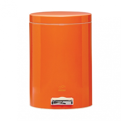 Orange Pedal Bin - 14 Liters (Metal Lid)  