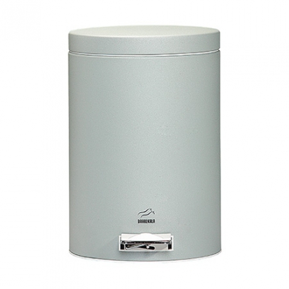 سطل 14 لیتری پدالدار نقره ای سمباده ای