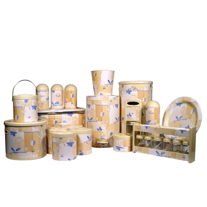 Fall design  Dowry Set - Plastic Lid (23 Pieces)