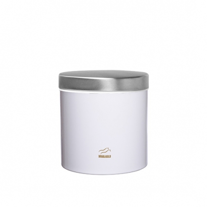 White Steel Sugar Canister