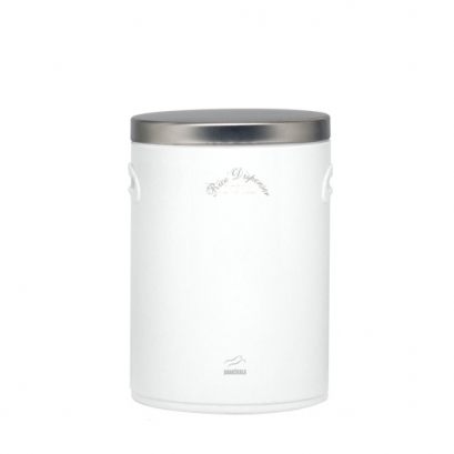 white Rice Bin - Steel Lid