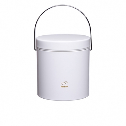 White Oil Can - Metal Lid