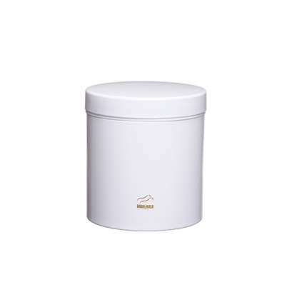 White Grain Canister - Metal Lid White Grain Canister - Metal Lid