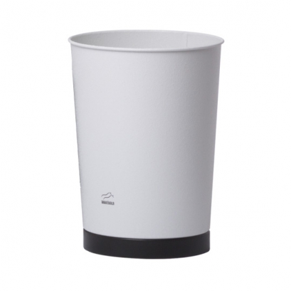 سطل زباله مخروطی سفید مشکی چروک
