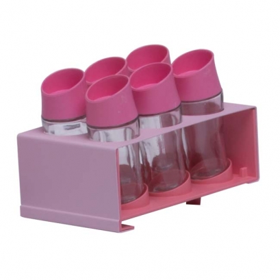 Pink Spice Jars Set