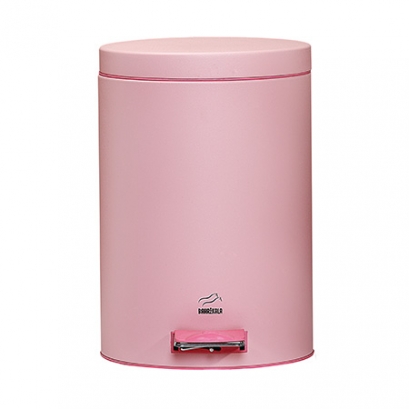 Pink Pedal Bin - 6 Liters (Metal Lid)