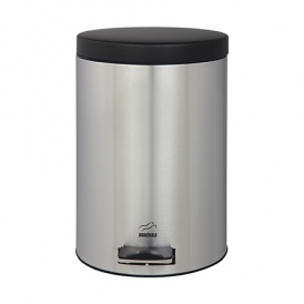 Steel-Black Pedal Bin - 6 Liters (Metal Lid)