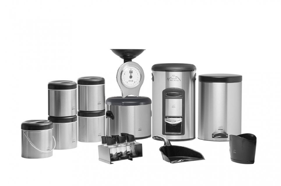Steel-Black Dowry Set - Plastic Lid (18Pieces)