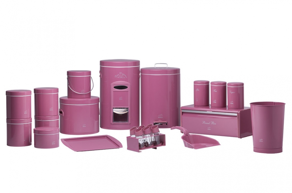 Peach Dowry Set - Metal Lid (23 Pieces)